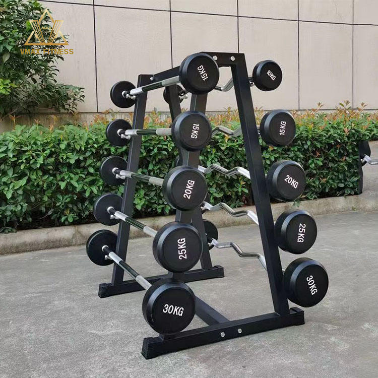 Barbell Curl Bar - Steel Barbell Straight Curved Bar Set
