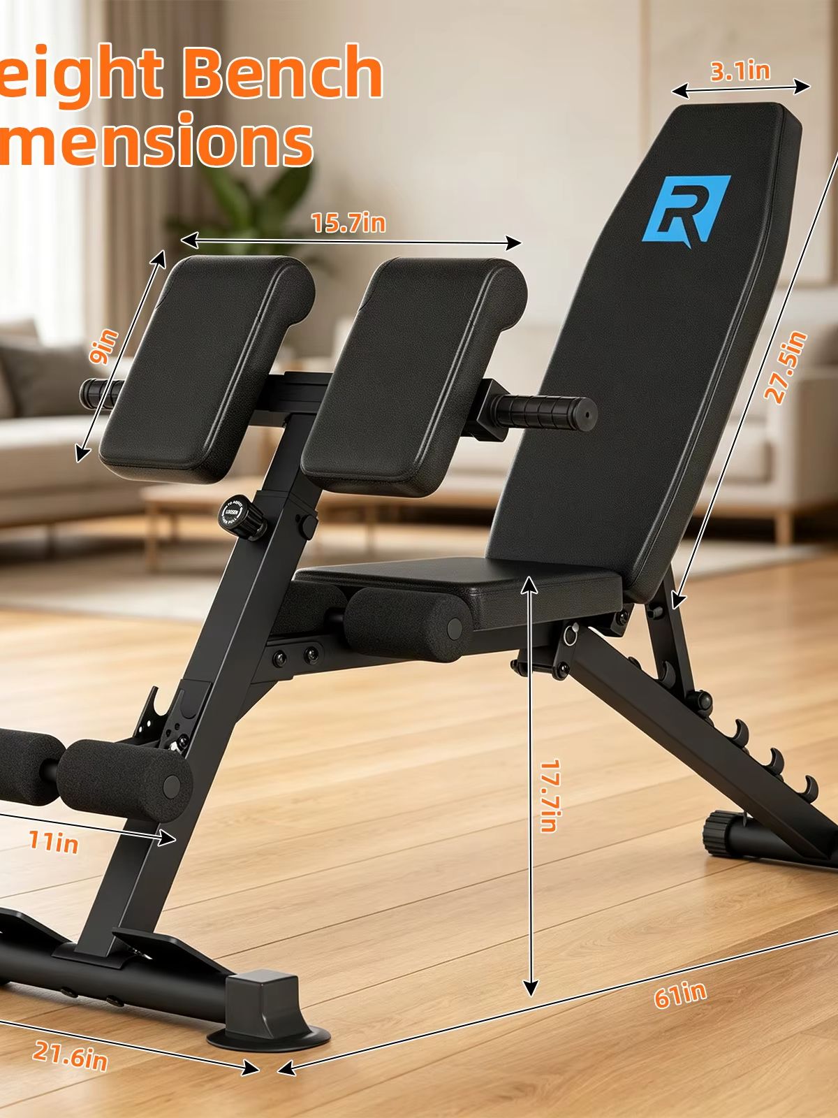 Compact Heavy Duty Adjustable  - Home Gym Weight Bench review and price