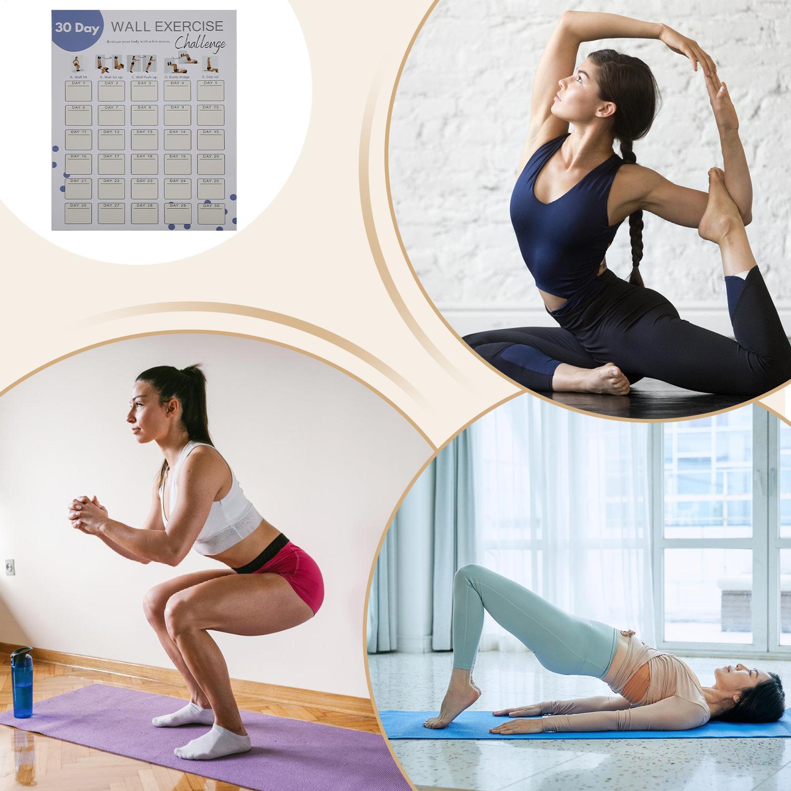 Wall Fitness Planner 30 Days H - Workout Plan Home Gym review and price