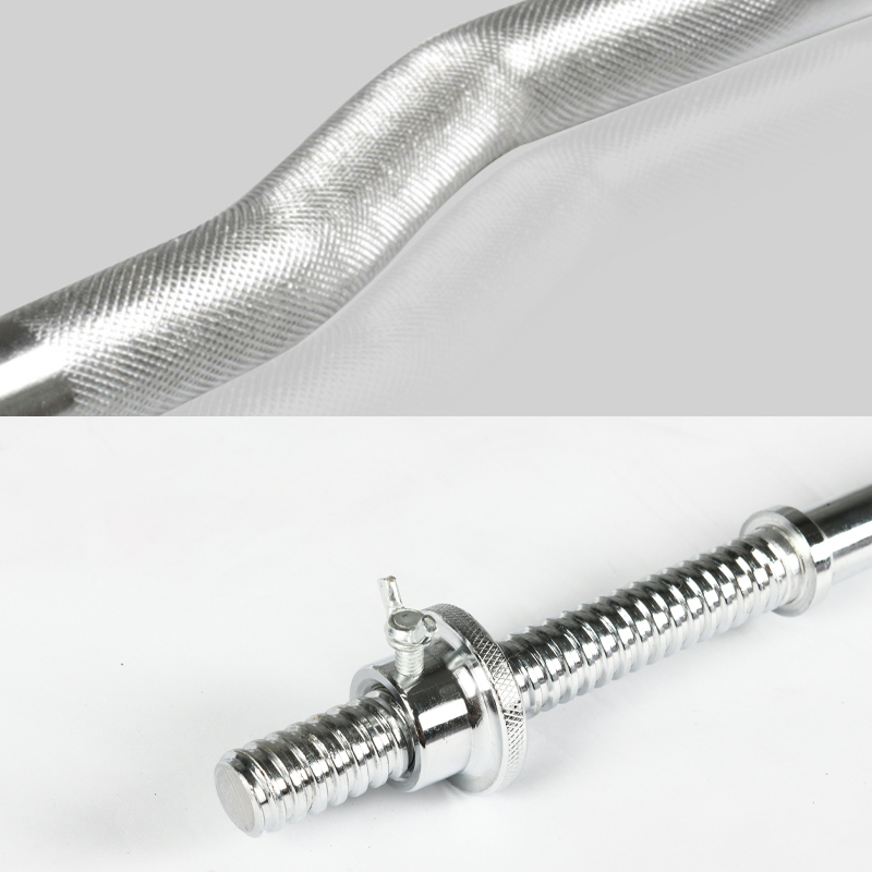 Standard Straight and Curved D - Barbell Curl Bar review and price